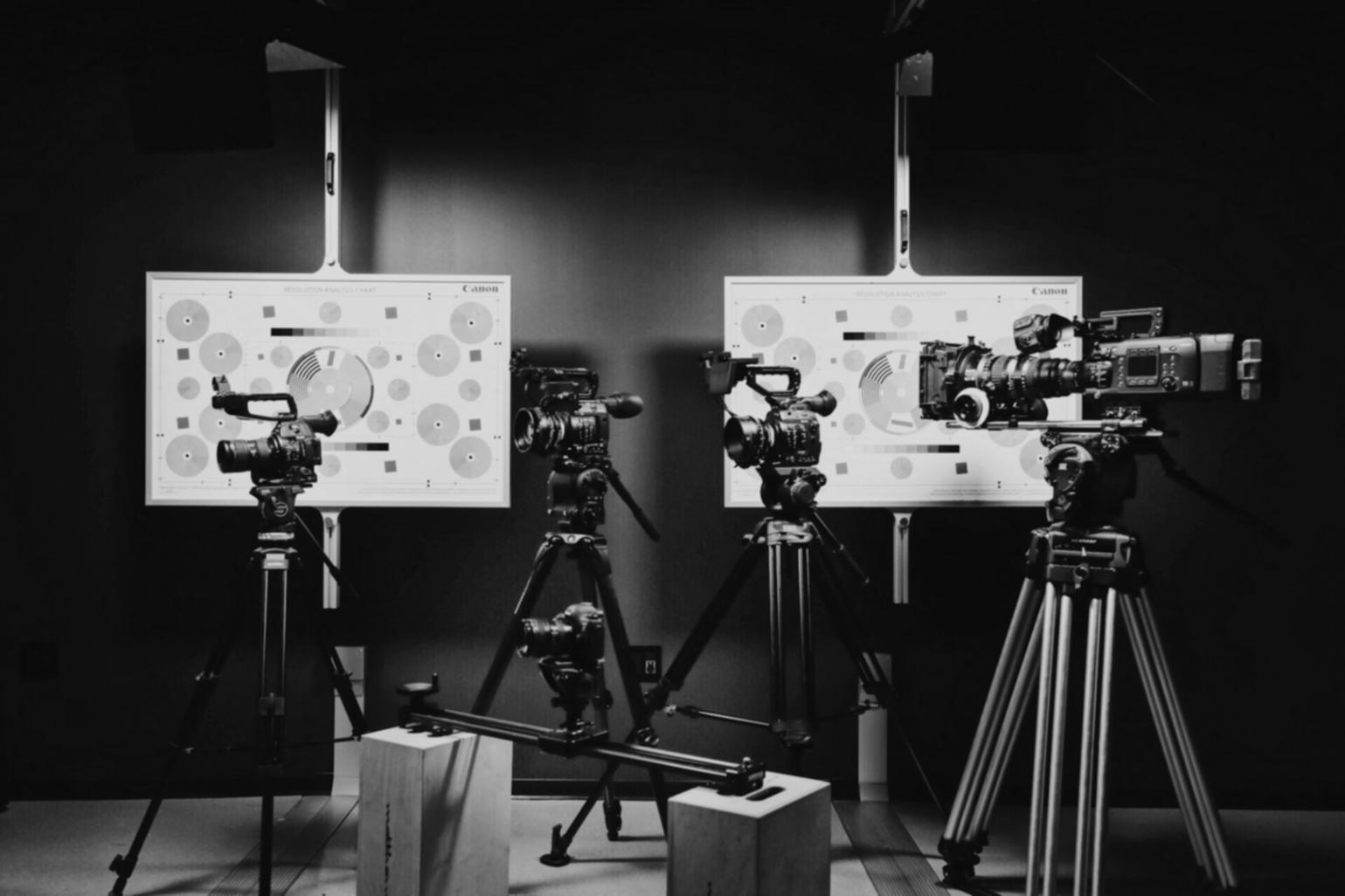 Configuration d'éclairage professionnel en studio